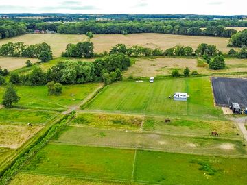 Ariel shot of site