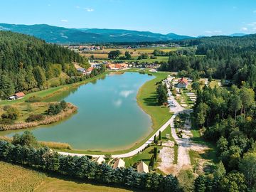 Campingplatz mit seeblick