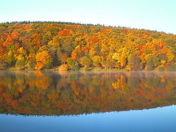 Autumn by the lake side