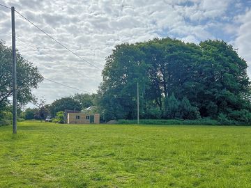 Camping field and shower block