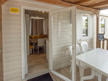 Patio and living space