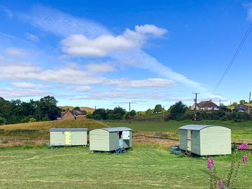Visitor image of the shepherd's huts