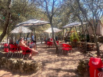 Informal terrace bar