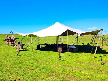 Sheltered tables and seating