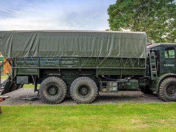 Plenty of room inside this old truck