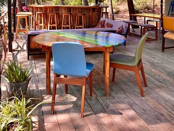 The café terrace