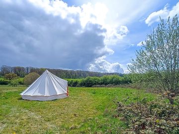 Bell tent exterior