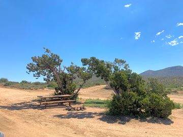 Campsites by trailhead