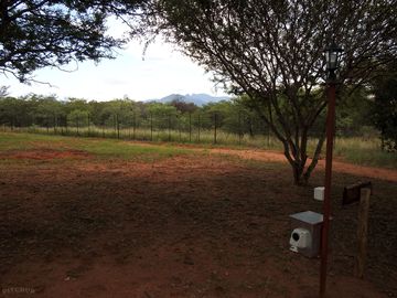 Mountain view beyond the fence