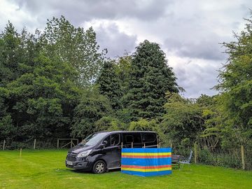 Leve non-electric grass pitch suitable for motorhomes and campervans