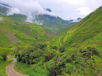 Spectacular view of the andes