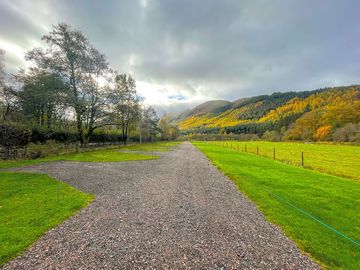 Access road on the site