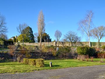 Pitches divided by hedges and shrubs