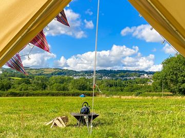Bell tent view