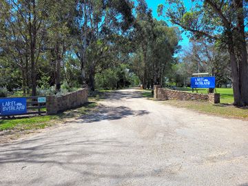 Entrance to the park off Stephenson Road