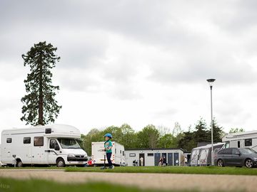 Touring caravan pitches & some facilities at Castlewood Holiday Park, Antrim