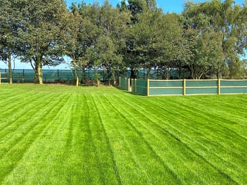 Well-kept grass pitches