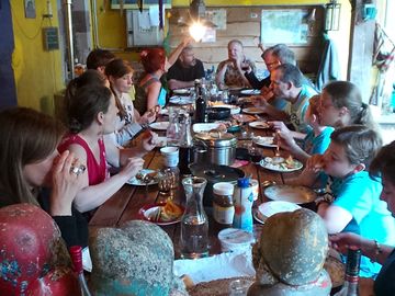Communal meals held a couple of times a week