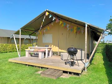 Safari tent exterior