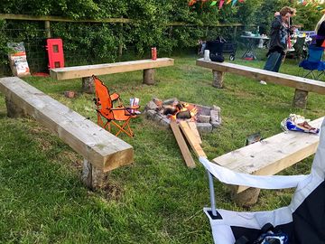 Seating around the campfire