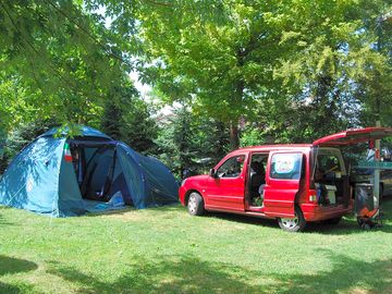 Camping pitches with room for your car