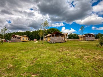 Sauvignon, sancerre and grenache safari tents