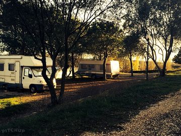 The motorhome area