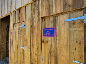All new and enlarged, permanent toilets, showers and washup areas 2025.