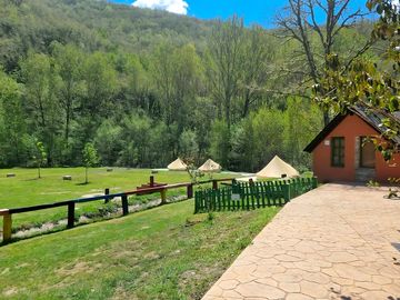 Bell tent exterior