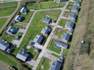 Aerial view of the accommodation
