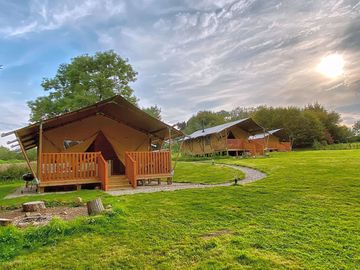 The safari tents