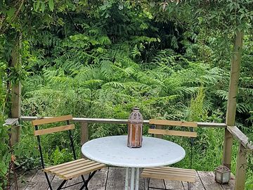 Pergola seating area