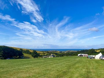 Visitor image of the gorgeous views from the pitch and from the well appointed barn