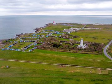 Aerial view of the lighthouses