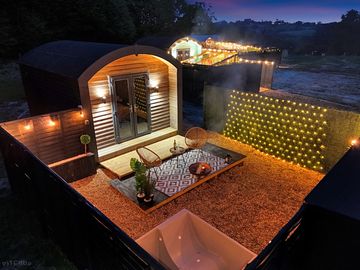 The nest at night