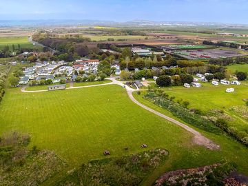 Aerial view of the site