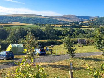 Visitor image of the views over the campsite towards the mountains