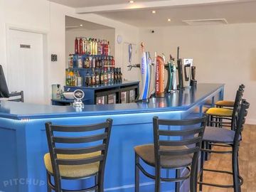 Well-stocked bar
