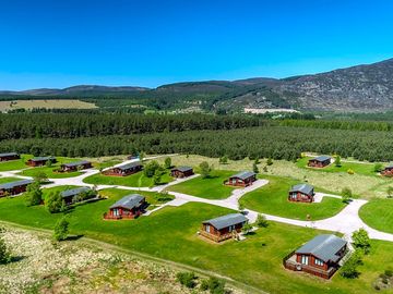 Ariel view of dalraddy holiday park