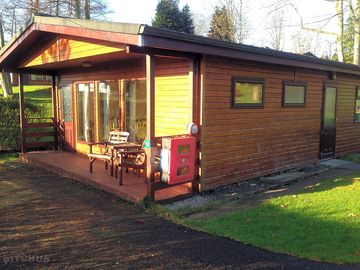 Outside of the lodge