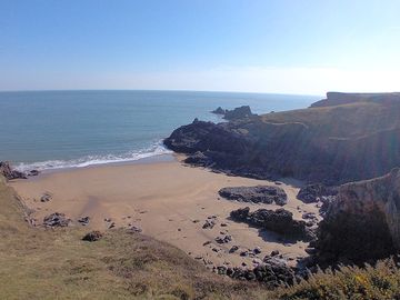 The beach at broad haven south