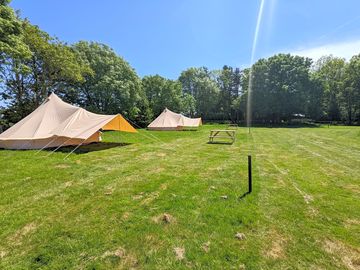 Furnished bells in main camping field