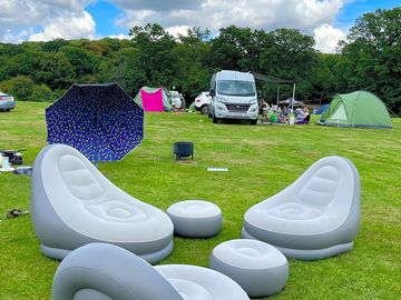 Camping on field 1