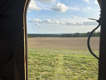 View from the bed