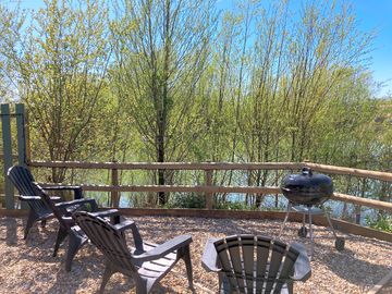 Private garden area from lodge 3
