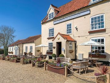 On site bar and restaurants beautiful beer garden