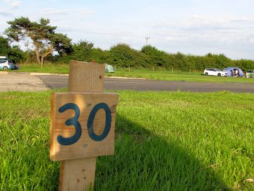 Grass campervan pitch
