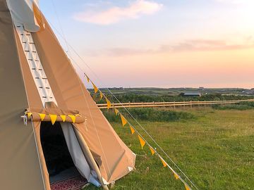 Front door of a tipi