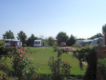 View across the caravan park