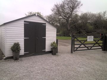Reception and camping supply shop